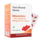 Betacarotene, Zinc, Selenium, Manganese & Copper softgel capsule manufacturer - Evitalife Science Pvt. Ltd.