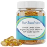 Calcium Citrate Malate, Magnesium, Zinc & Vitamin D3 Soft Gelatin Capsules - Softgel Capsules - Evitalife Science