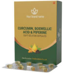 Curcumin, Boswellic Acid & Piperine Soft Gelatin Capsules - Evitalife Science