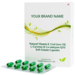 Natural Vitamin E, Cod Liver Oil, L-Carnitine & Co-enzyme Q10 Soft Gelatin Capsules - Evitalife Science