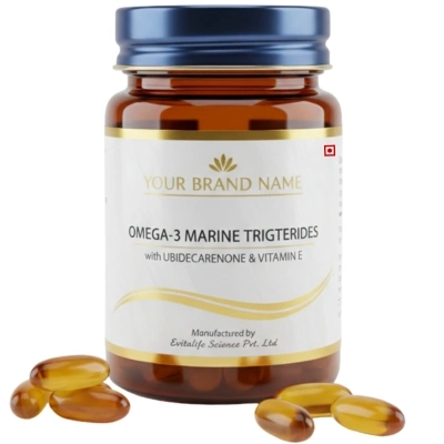 Omega-3 Marine Triglycerides softgel capsule - Evitalife Science