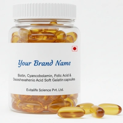 Biotin, Cyanocobalamin, Folic Acid & Docosahexaenoic Acid - Softgel capsules - Evitalife Science