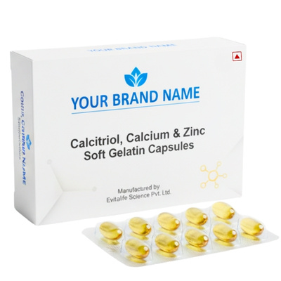 Calcitriol, Calcium & Zinc Soft Gelatin Capsules - Evitalife Science