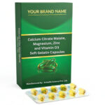 Calcium Citrate Malate, Magnesium, Zinc and Vitamin D3 Soft Gelatin Capsules - Evitalife Science