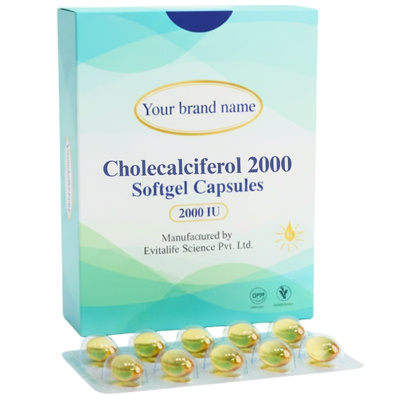 Cholecalciferol 2000 Softgel Capsules - Evitalife Science