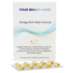 Omega-3 Fatty Acids, L-Methyl Folate, Vitamin K2-7,Cyanocobalamin, Pyridoxal-5 Phosphate, Lycopene, Calcium Citrate, Calctriol & Magnesium Soft Gelatin Capstles Wheat Germ Oil Softgel Capsules- Evitalife Science