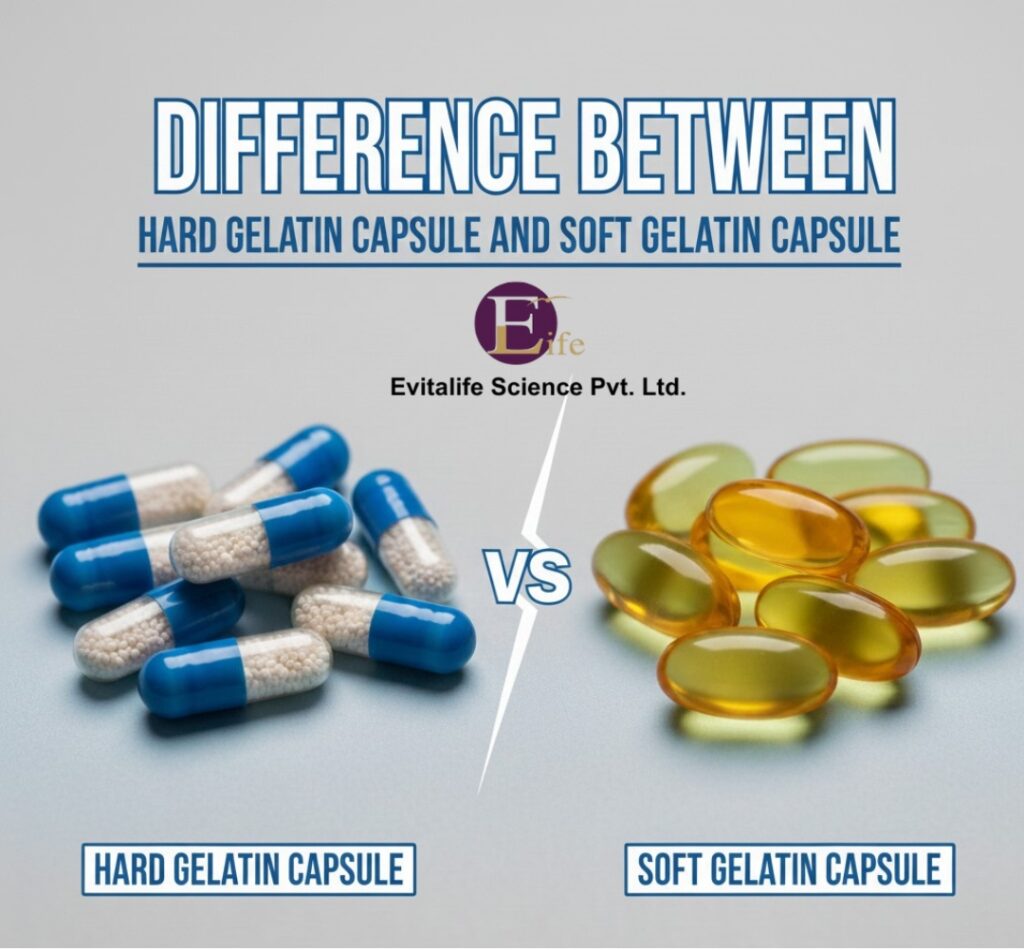 Difference Between Hard Gelatin Capsule and Soft Gelatin Capsule